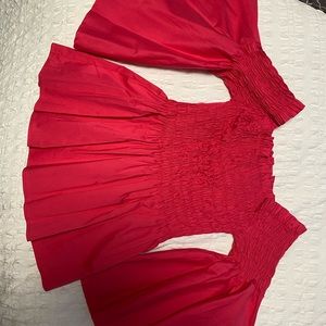 Beautoful fuchsia strapless top